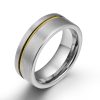 Guitar String Ring, Sliver Tungsten Wedding Band, Guitar Wedding Ring, Wedding Band for Men, Guitarist Gift
